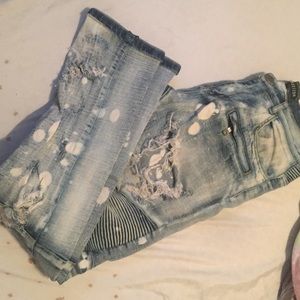 Mens Embellish Jeans